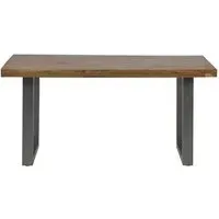 Metapoly Rectangular Dining Table - Acacia, Metal