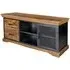 Metapoly TV Stand with 1 Door 2 Drawers - Acacia, Metal