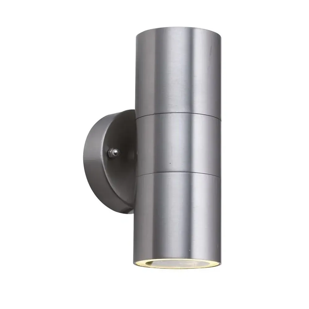 Metro LED Large Outdoor Wall Light - Silver