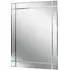 Mevotek Rectangular Wall Mirror with Etched Border - Silver
