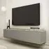 Mexico Floating TV Stand with 2 Doors - Grey