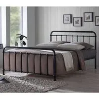 Miami Double Bed Frame - Black, Metal