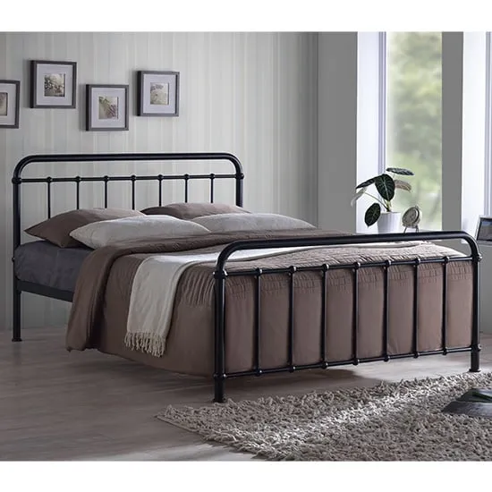 Miami King Size Bed Frame - Black, Metal