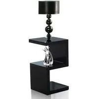 Miami S-Shape Side Table - Black