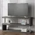 Miami S-Shape TV Stand - Grey