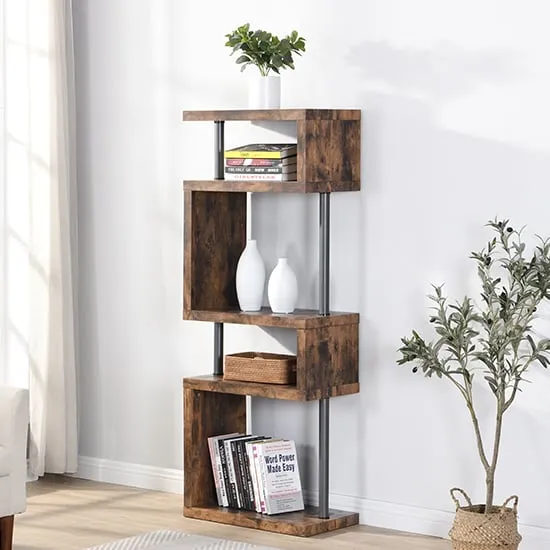 Miami Shelving Unit - Rustic Oak image