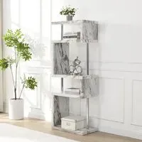 Miami Slim Shelving Unit - Filo Marble Effect