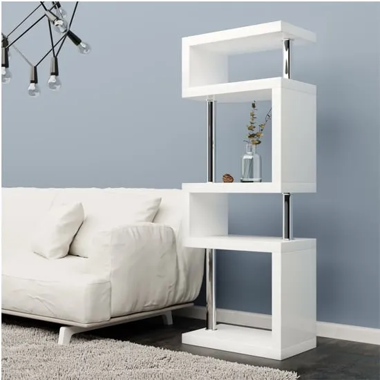 Miami Slim Shelving Unit - White