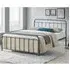 Miami Small Double Bed Frame - Grey, Metal