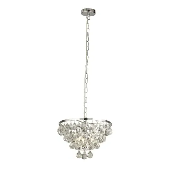 Michelle 4-Light Pendant Light - Chrome, Glass image