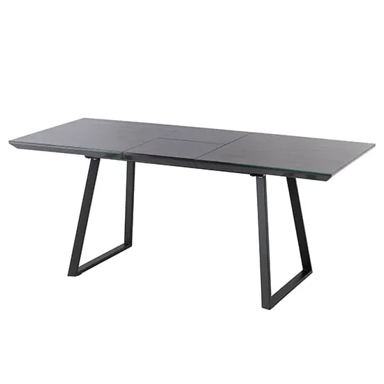 Michton Extendable Glass Top Dining Table - Grey Oak