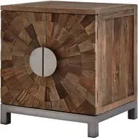 Micos Small Storage Cabinet with 2 Doors - Natural, Elm Wood