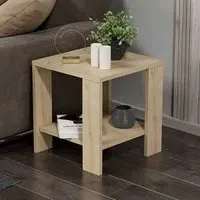 Midi Side Table - Sapphire Oak, Melamine Coated Particleboard alternate view