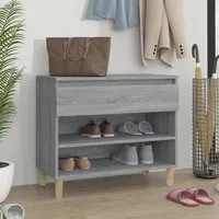 Midland Hallway Shoe Storage Rack - Grey, Engineered Wood alternate view
