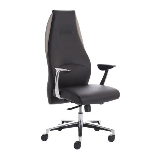 Mien Executive Office Chair with Tilt - Black, Bonded Leather