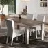 Milan Extending Dining Table - Cashmere, Mercure Oak