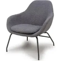 Milan Fabric Accent Chair - Grey