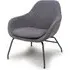 Milan Fabric Accent Chair - Grey