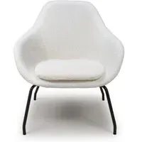 Milan Fabric Accent Chair - Ivory