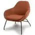 Milan Fabric Accent Chair - Rust