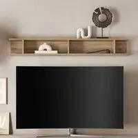 Milan Horizontal Wall Shelf - Cadiz Oak