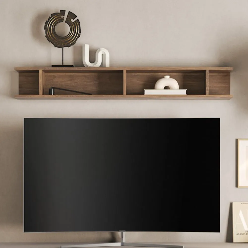 Milan Horizontal Wall Shelf - Mercure Oak