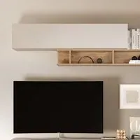 Milan Lift Up Flap Wall Shelf - Cashmere