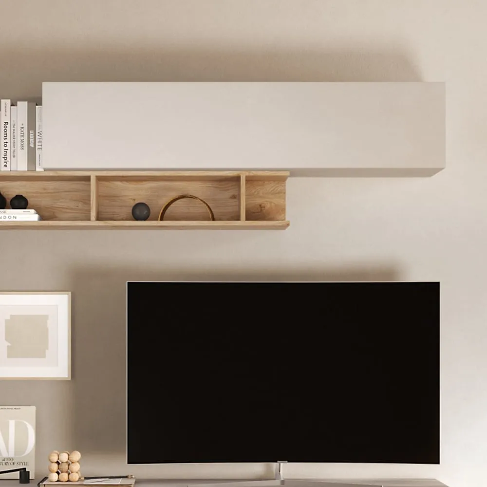 Milan Lift Up Flap Wall Shelf - Cashmere image