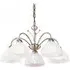 Milanese 5-Arm Ceiling Light - Antique Brass, Alabaster Glass