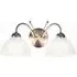 Milanese Double Wall Light - Antique Brass, Alabaster Glass