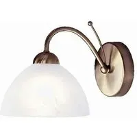 Milanese Single Wall Light - Antique Brass, Alabaster Glass