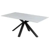 Milano Dining Table - White, Sintered Stone