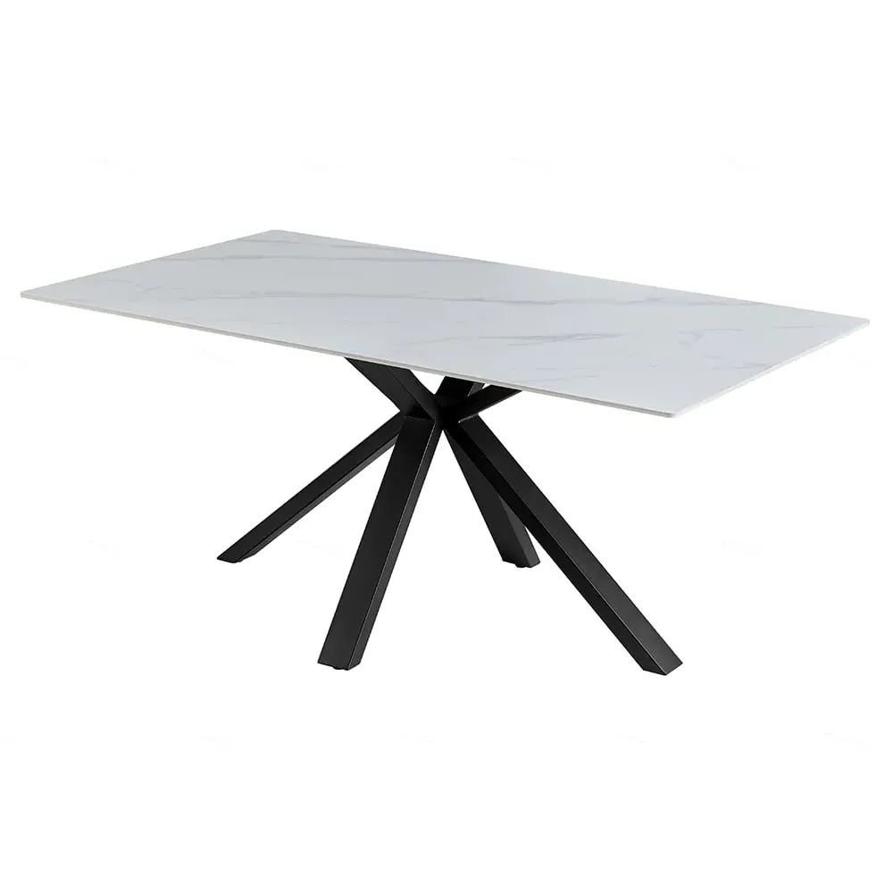 Milano Dining Table - White, Sintered Stone