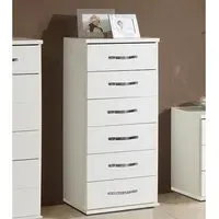 Milden Tall Chest of Drawers - White