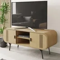 Milford TV Stand with 2 Doors - Oak