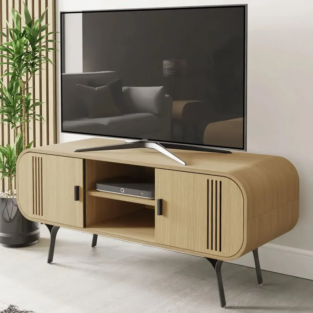 Milford TV Stand with 2 Doors - Oak