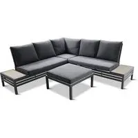 Mili Corner Lounge Set - Grey, Aluminium