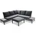 Mili Corner Lounge Set - Grey, Aluminium