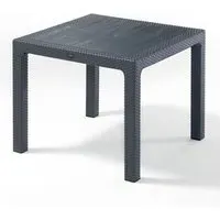 Mili Square Dining Table - Grey, Polypropylene