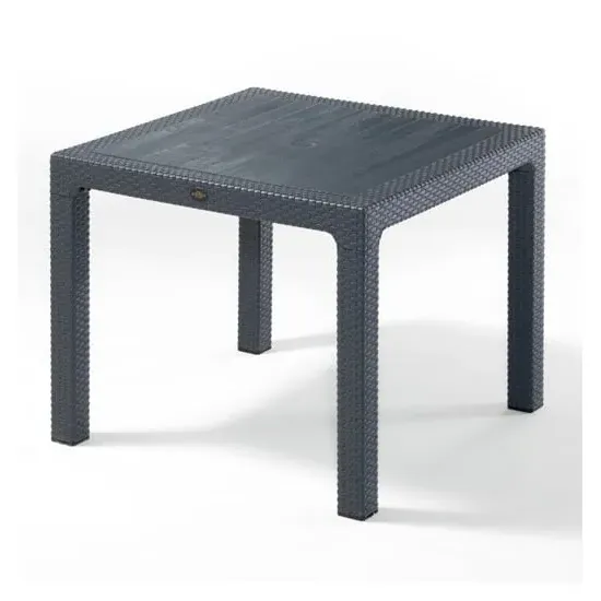 Mili Square Dining Table - Grey, Polypropylene image
