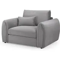 Millburn 1-Seater Sofa - Grey, Velvet
