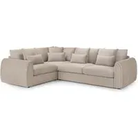 Millburn Right Hand Corner Sofa - Mocha, Velvet