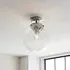 Milston Flush Bathroom Ceiling Light - Chrome