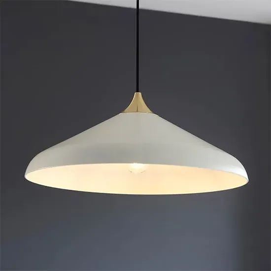 Milton Coned Shade Pendant Light - Warm White