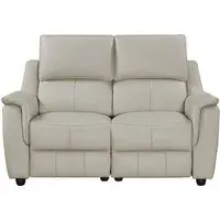 Milun 2-Seater Electric Recliner Sofa - Cloud, Leather