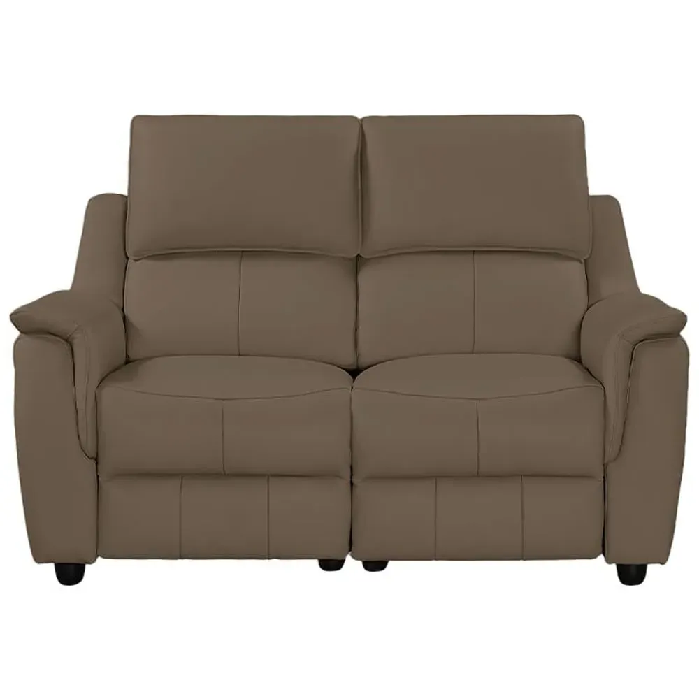 Milun 2-Seater Electric Recliner Sofa - Dark Taupe, Leather