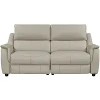 Milun 3-Seater Electric Recliner Sofa - Cloud, Leather