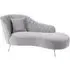 Minelauva Right Arm Chaise Lounge - Grey, Velvet