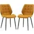Minford Dining Chairs Set of 2 - Saffron, Fabric