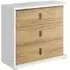 Minot 3-Drawer Chest - Natural, Hickory Oak